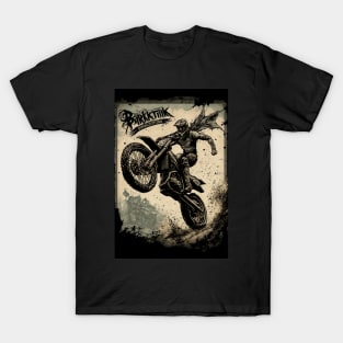 Dirt bike stunt poster T-Shirt